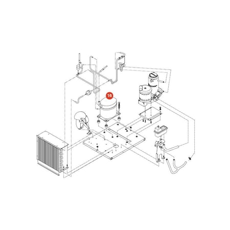 Follett Compressor, 220V Cr400A/ W PI502896